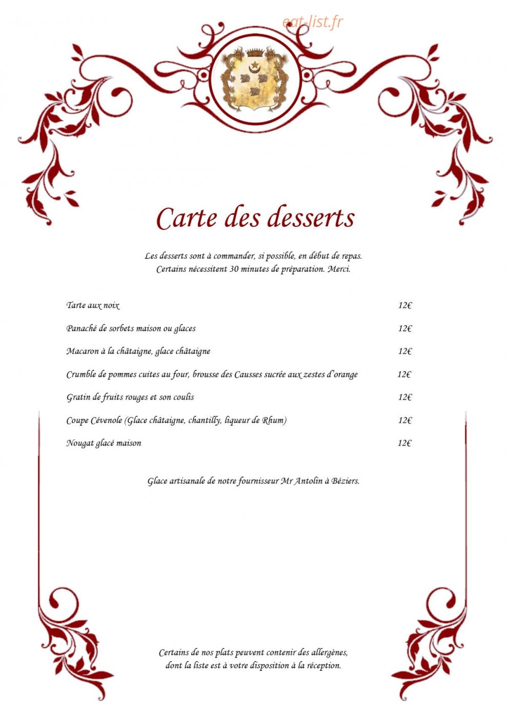 Château d'Ayres — carte page 4