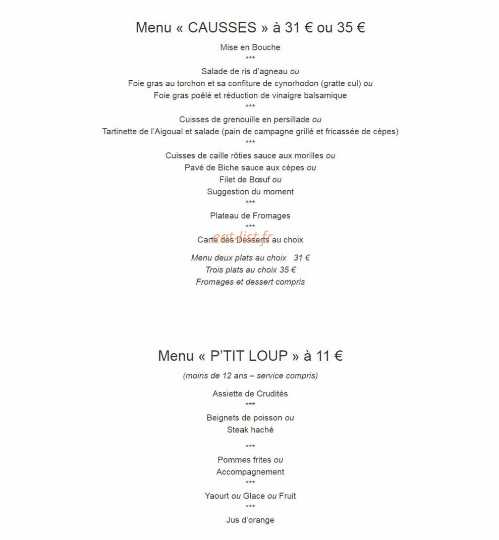 Family & Spa — carte page 2