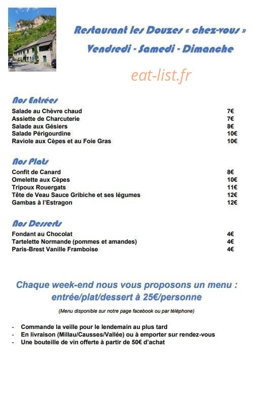 Les Douzes — carte page 1