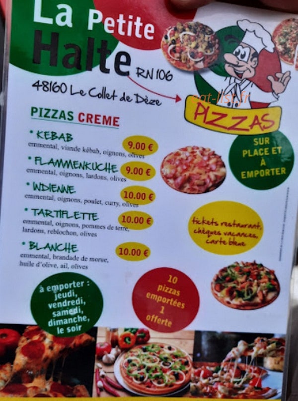 La Petite Halte — carte page 2