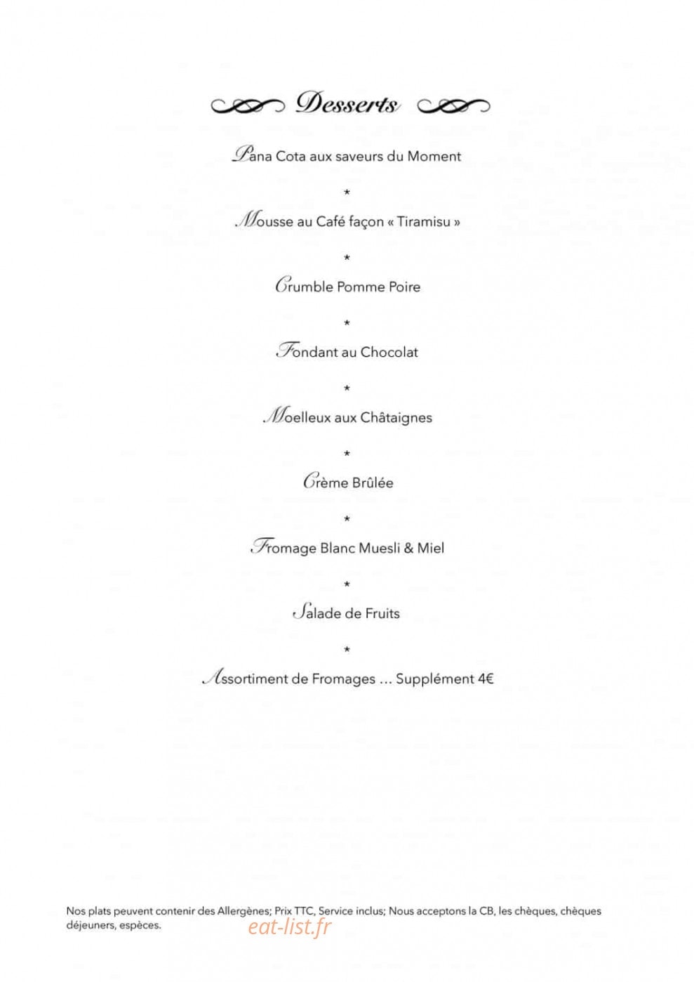 Brasserie le grand L — carte page 4