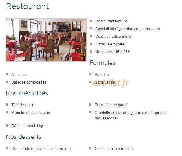 Hôtel le Lion d'Or — carte page 1