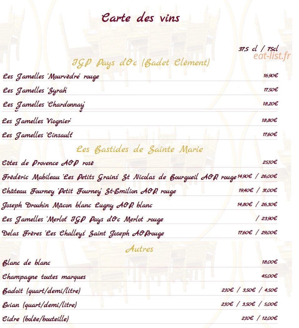 La Tablée du Foirail — carte page 3