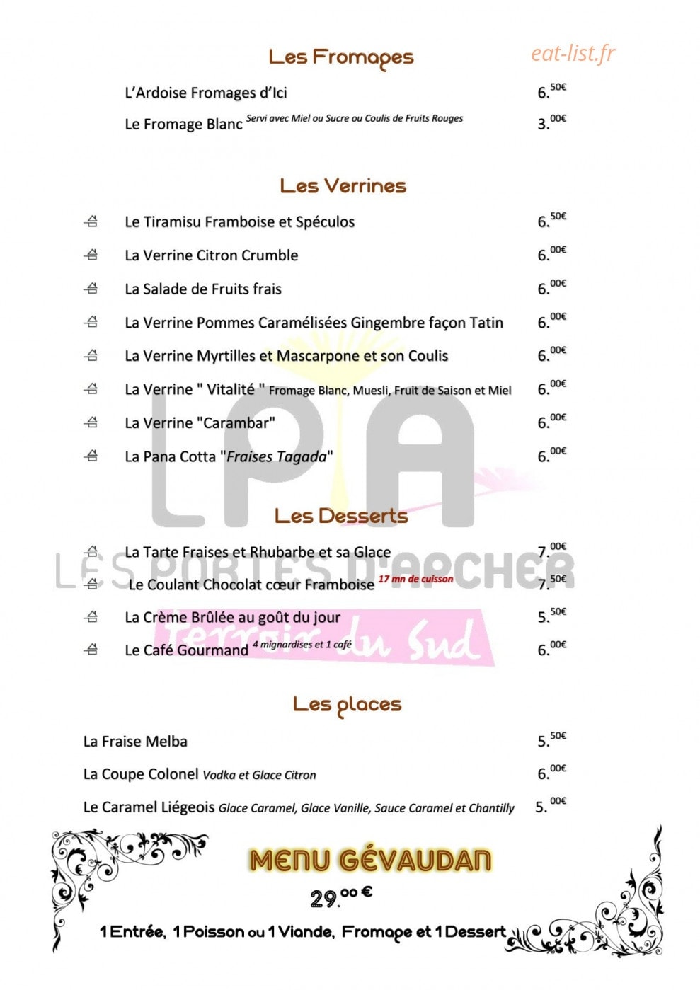 Terroir du sud — carte page 4