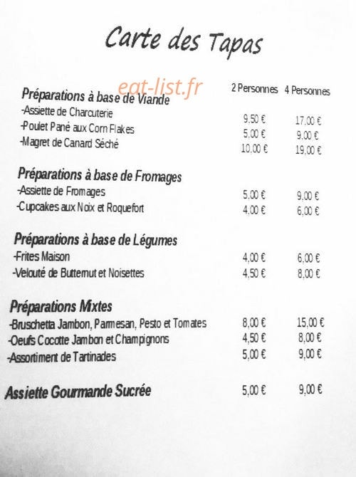 The Wine Lodge — carte page 1