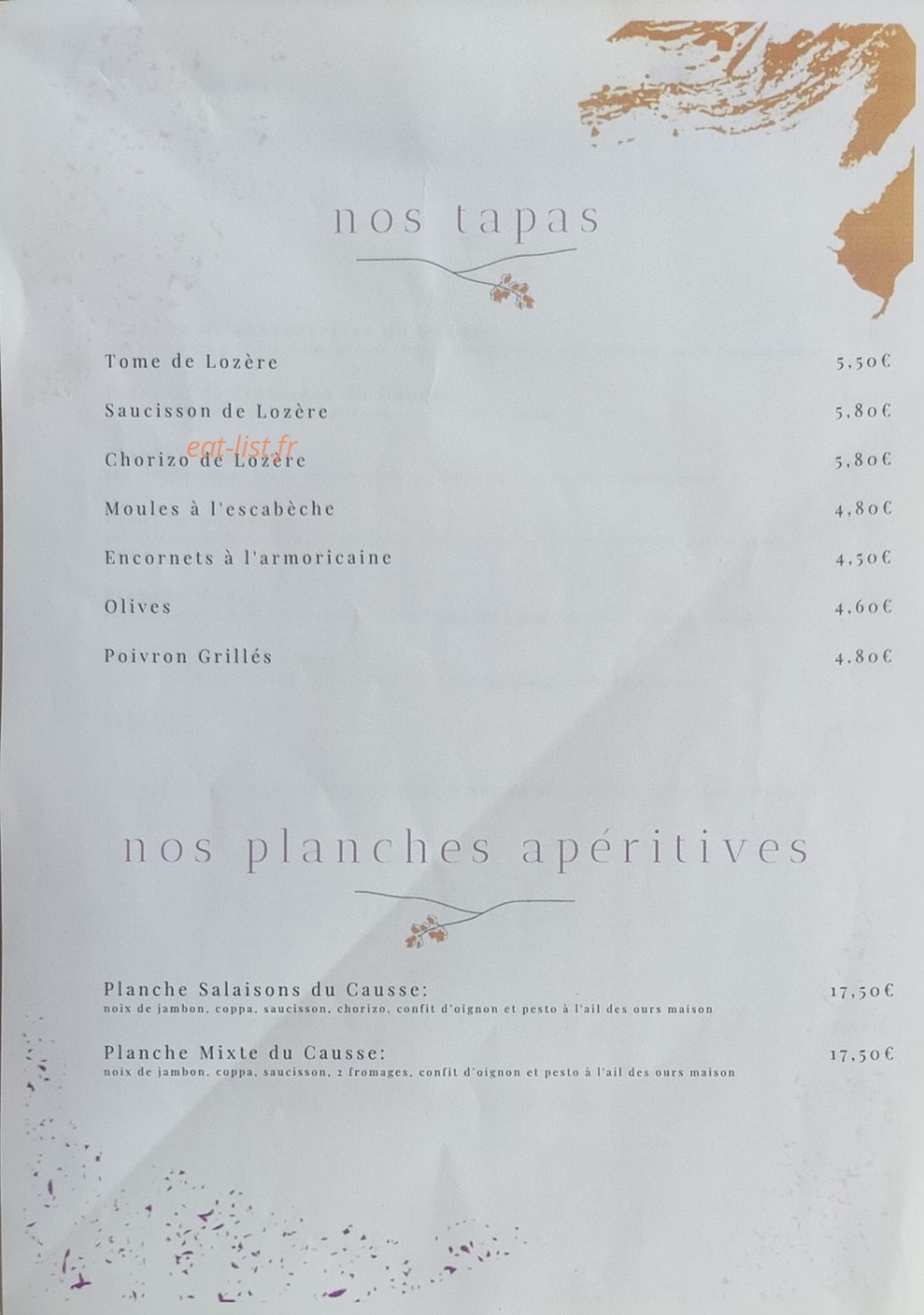Le Saltadou — carte page 1