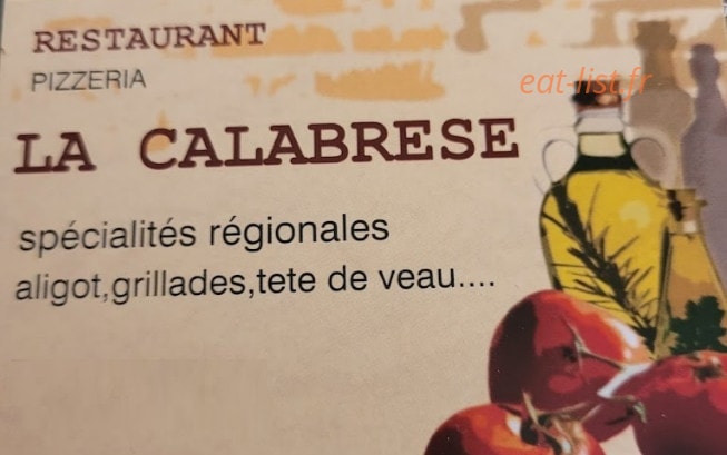 La Calabrese — carte page 1