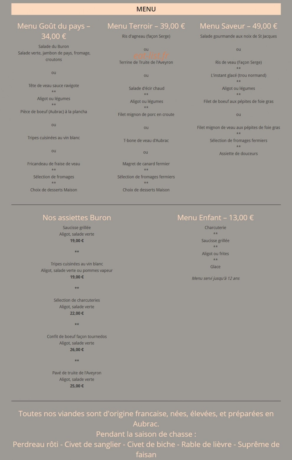 Le Buron Du Ché — carte page 4