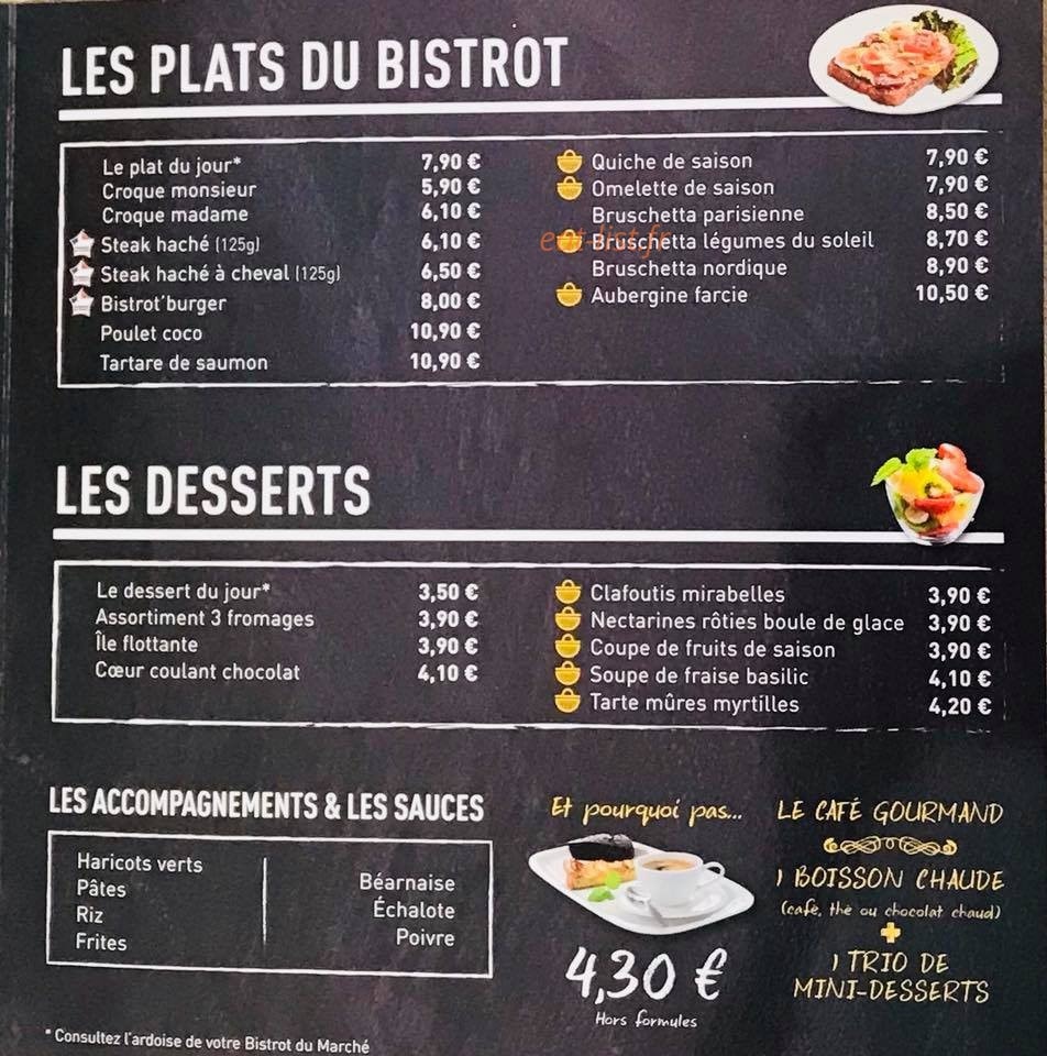 Le Bistrot du Marché — carte page 3
