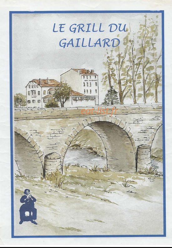 Le Grill Du Gaillard — carte page 1