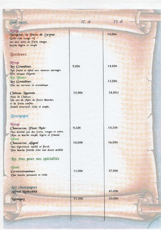 Le Grill Du Gaillard — carte page 11