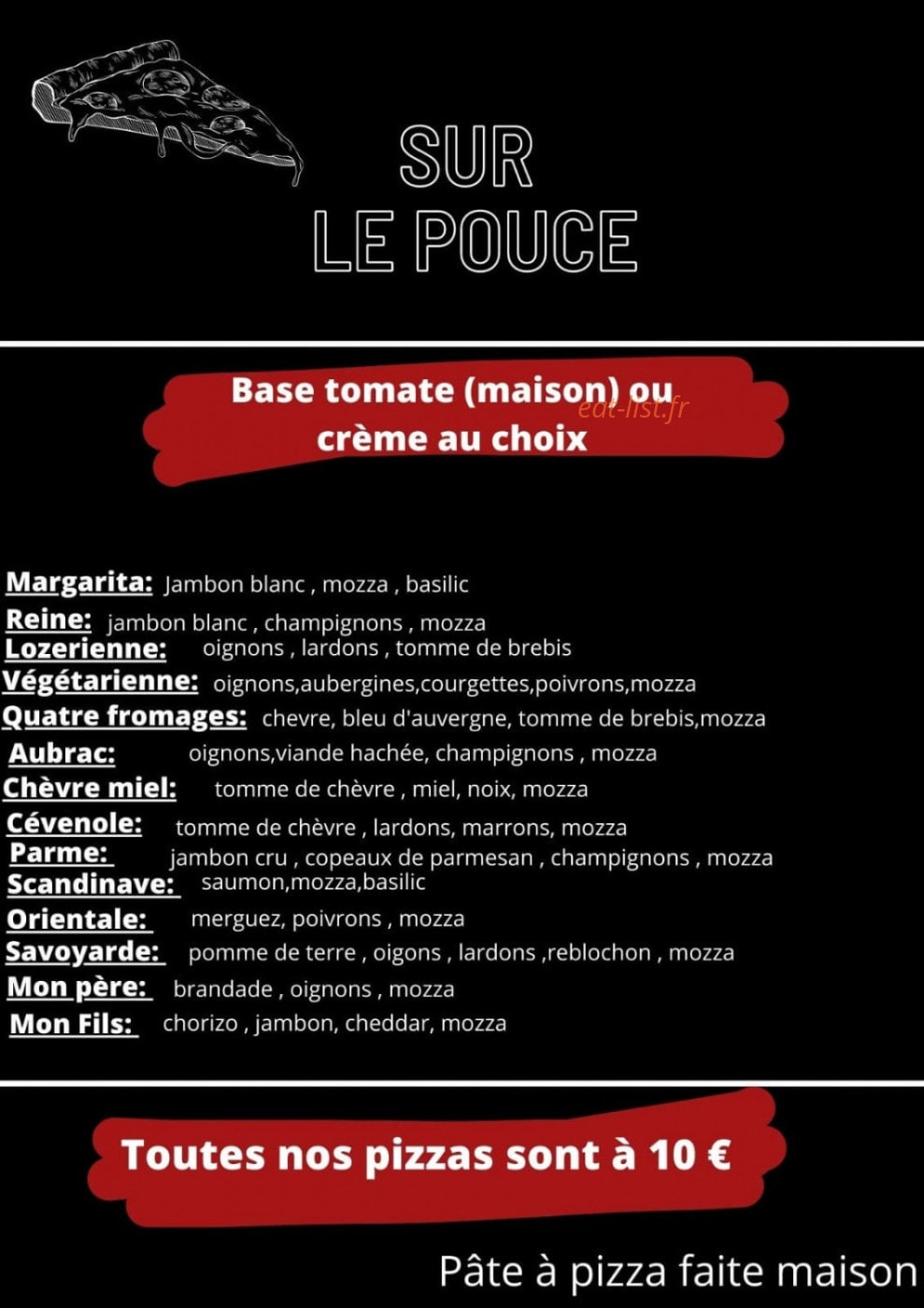 Sur Le Pouce — carte page 1