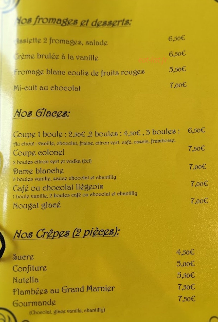Café de la place — carte page 3