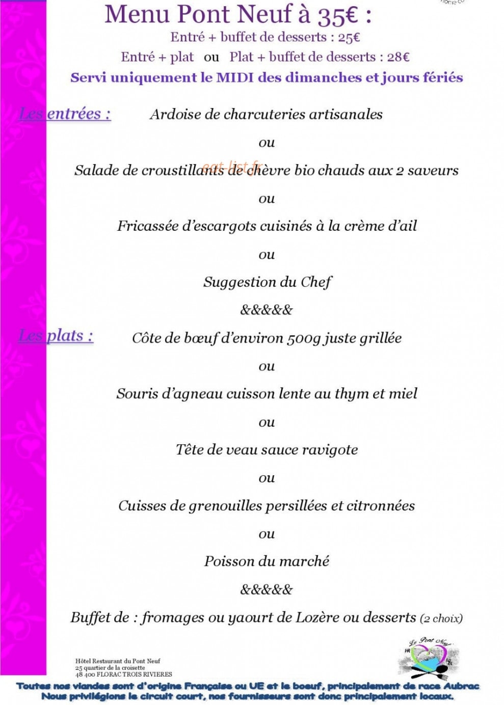 Le Pont Neuf — carte page 4