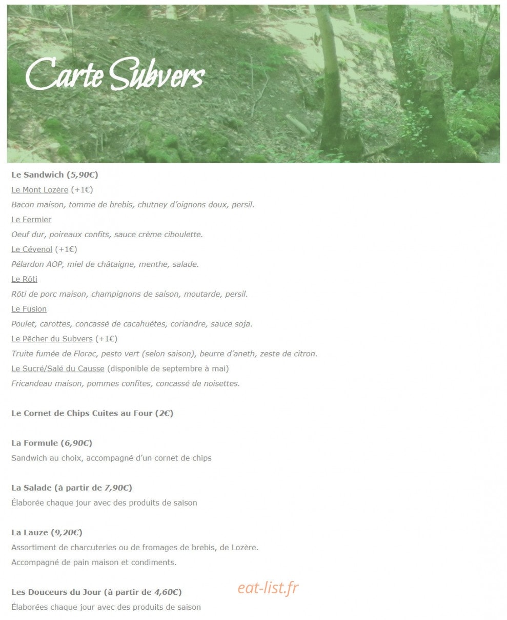 Le Subvers — carte page 1