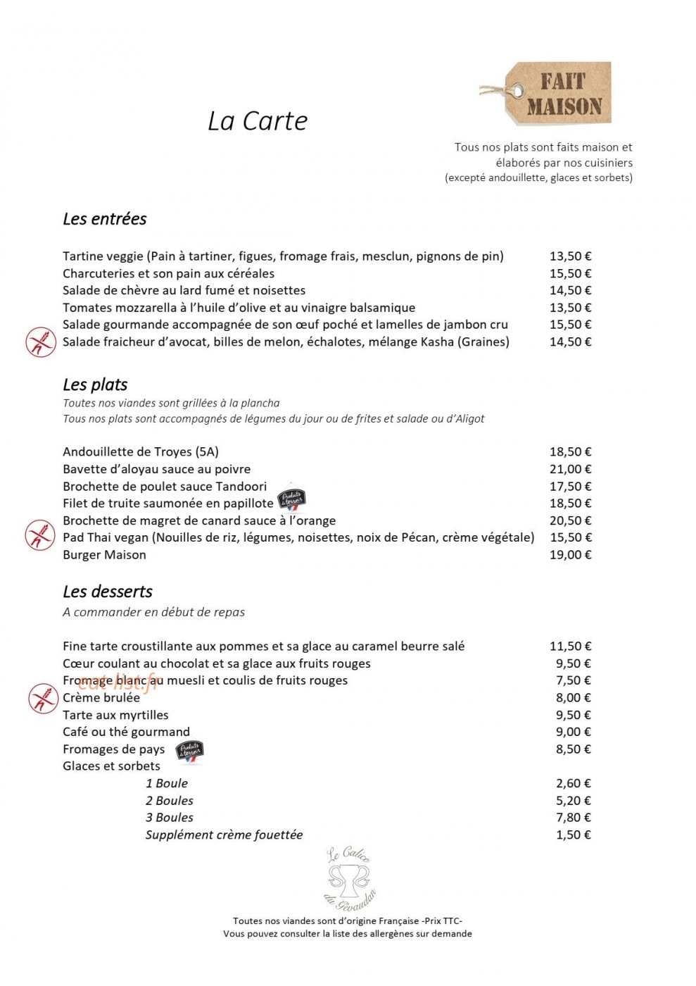 Le Calice du Gévaudan — carte page 2