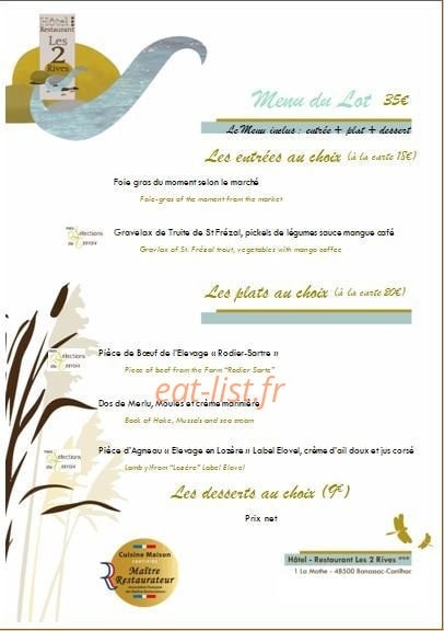 Les 2 Rives — carte page 4
