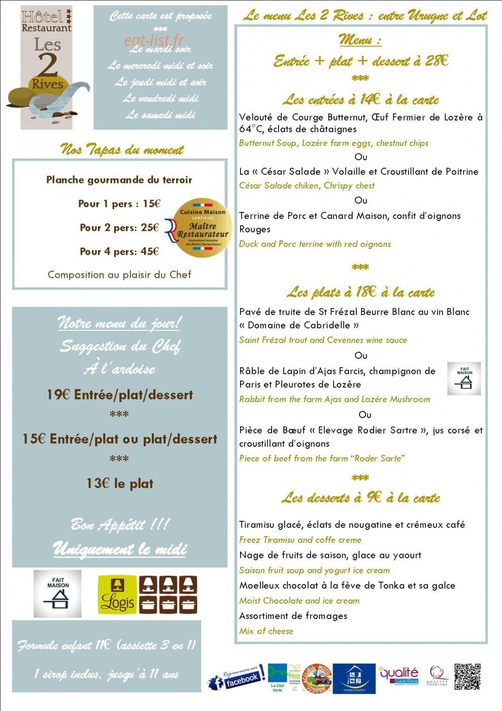 Les 2 Rives — carte page 2