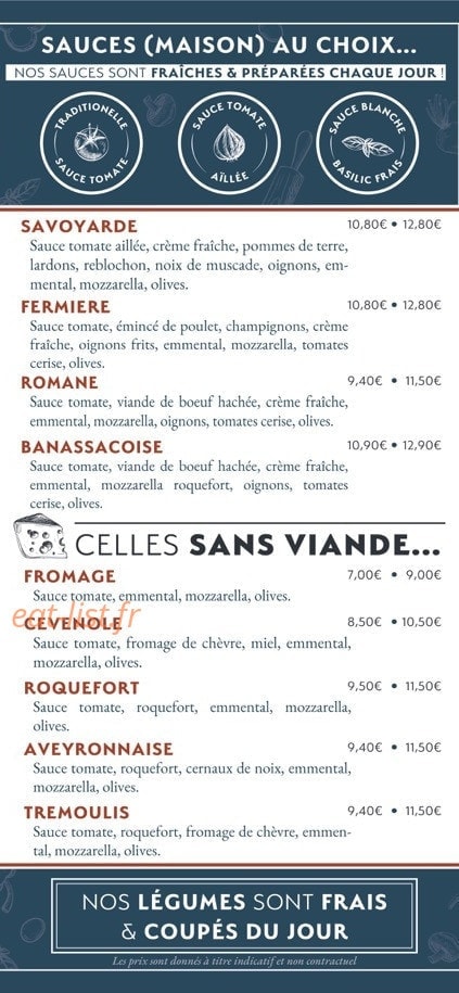 Pizzeria Hé Papé — carte page 3