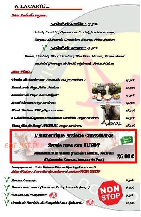 Le Grillon — carte page 2
