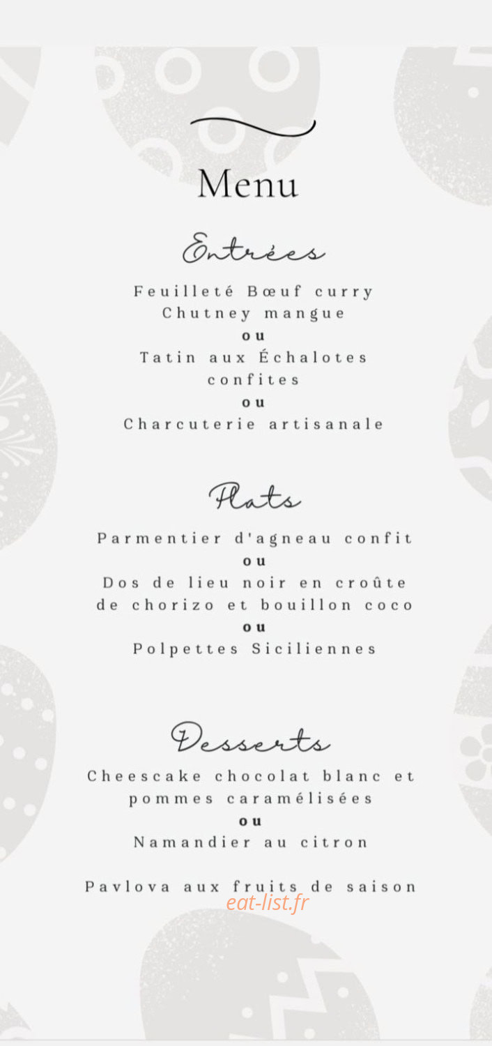 La Taverne de L'Aïga — carte page 1
