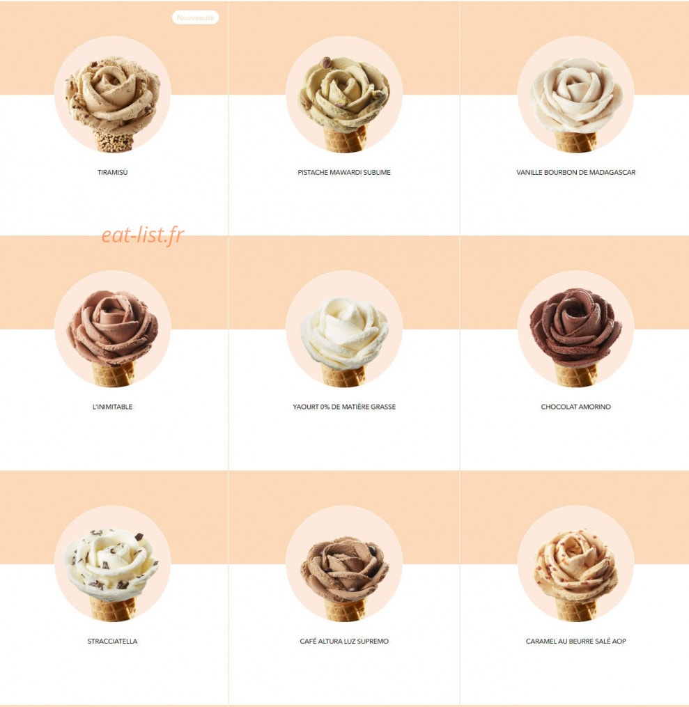 Amorino — carte page 3