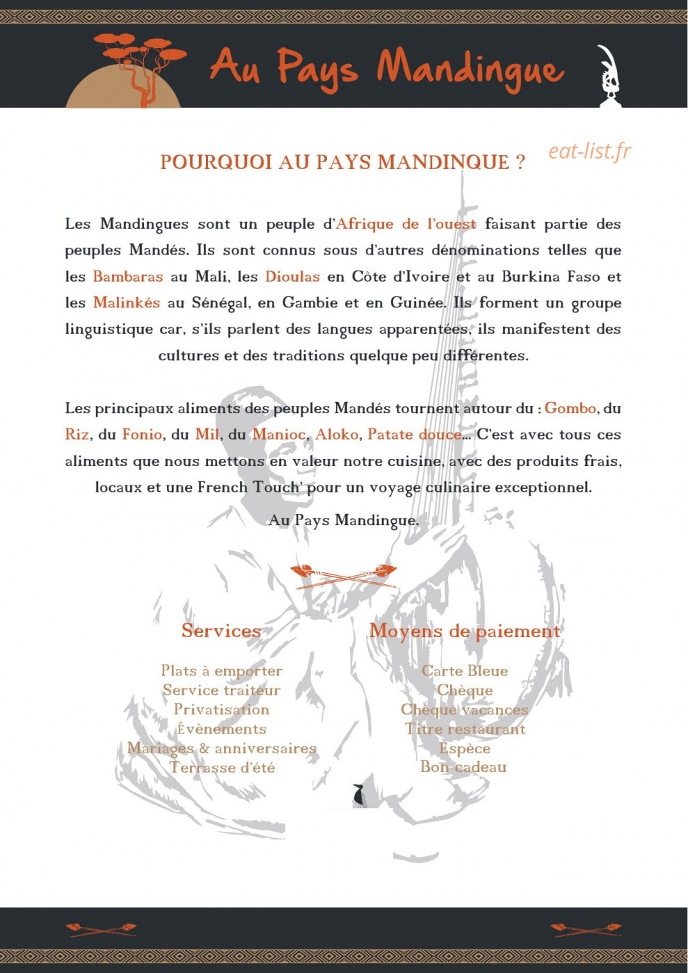 Au Pays Mandingue — carte page 1