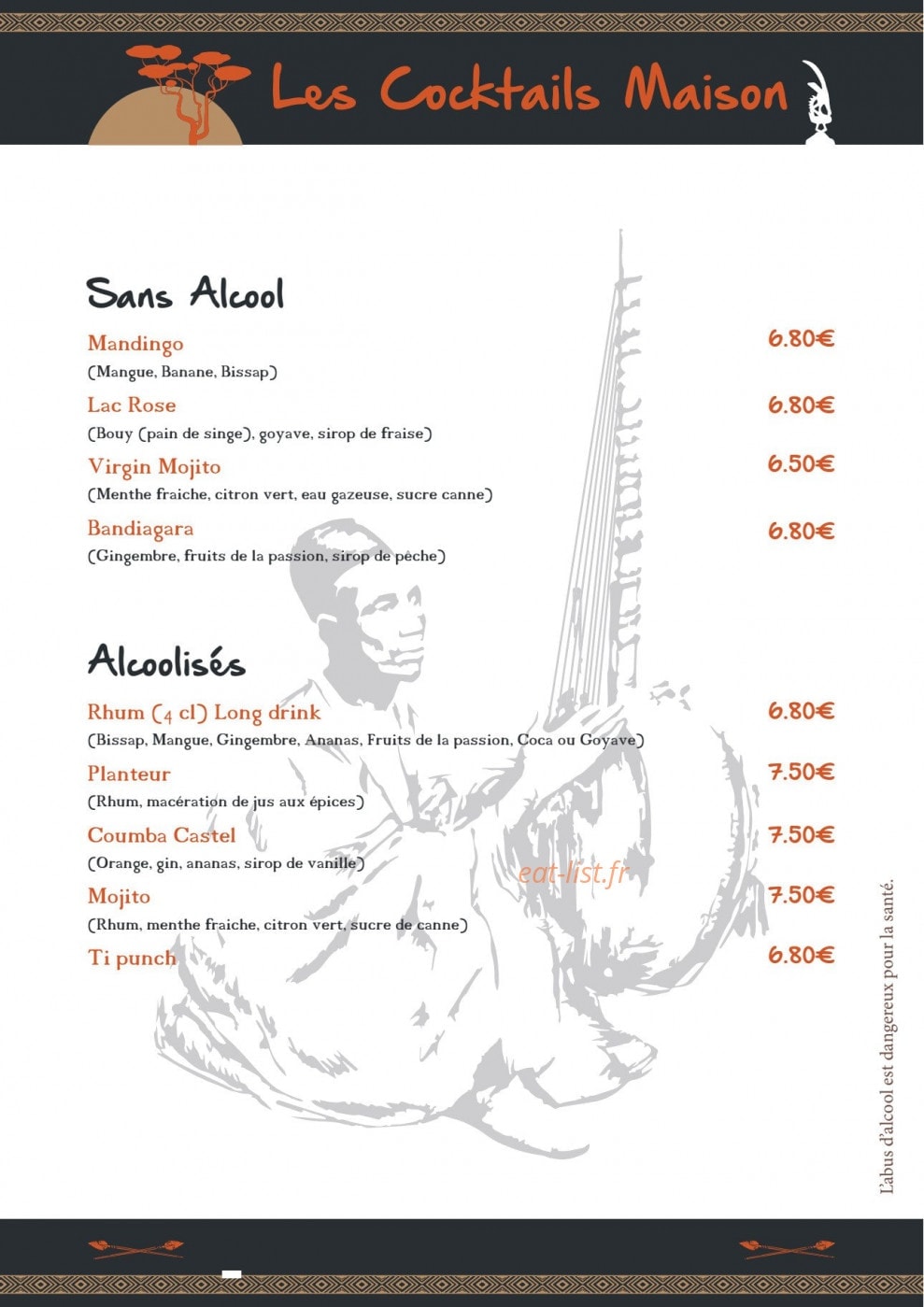 Au Pays Mandingue — carte page 9