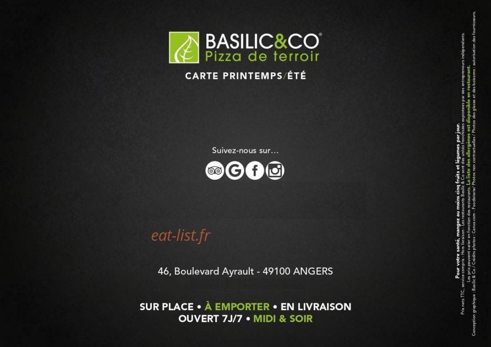 Basilic & Co — carte page 16