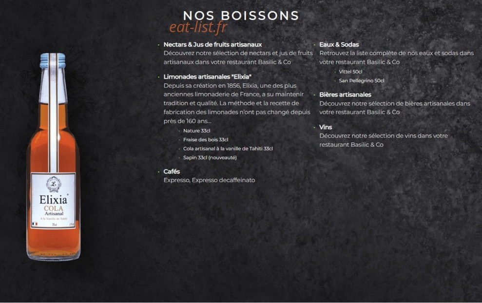 Basilic & Co — carte page 7