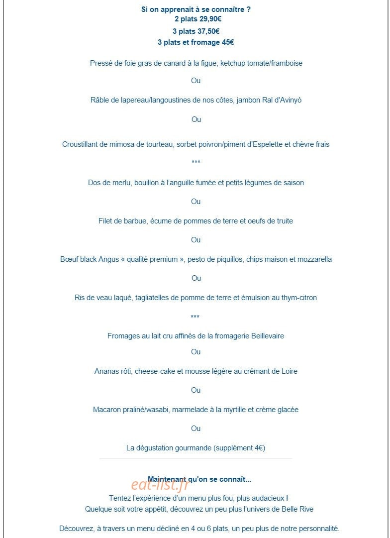 Belle rive — carte page 2