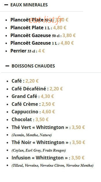 Bistrot des Ducs — carte page 6