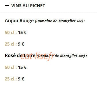 Bistrot des Ducs — carte page 7
