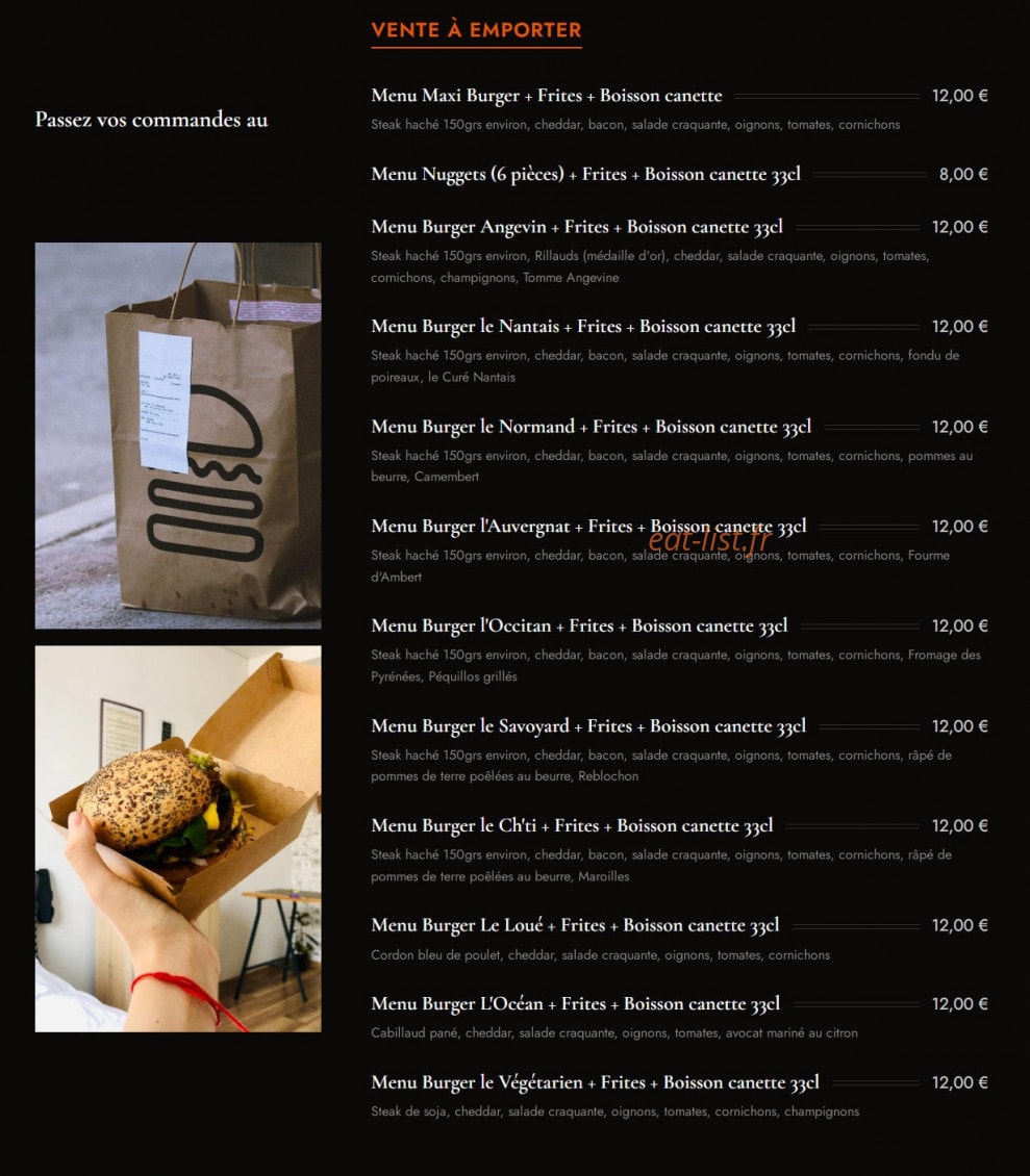 Bistrot Vincent — carte page 3