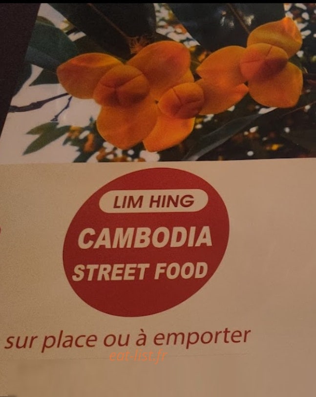 Cambodia Street Food — carte page 1