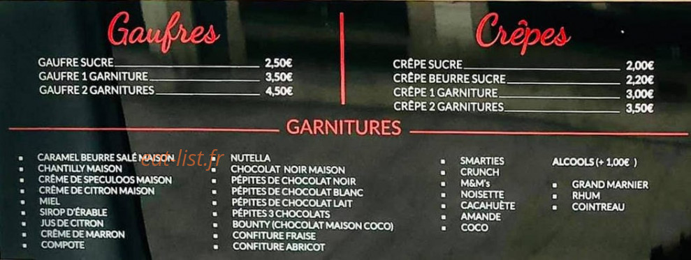 Carré Gourmand — carte page 1