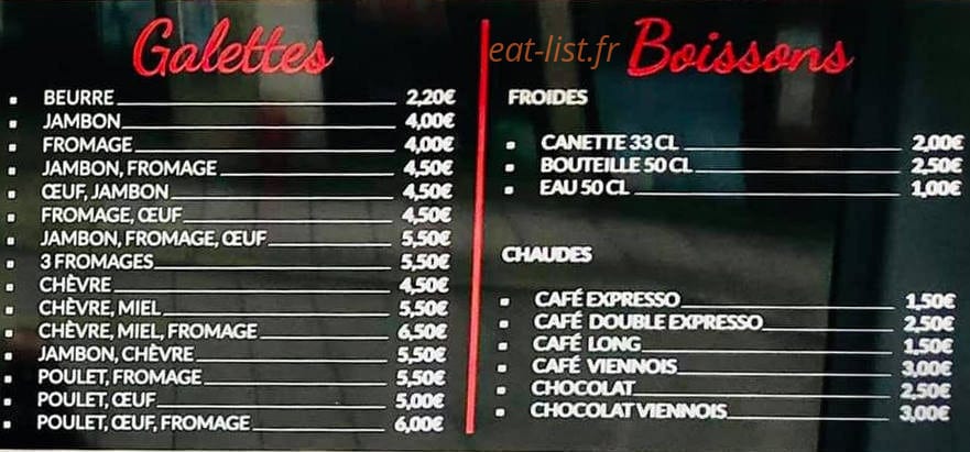 Carré Gourmand — carte page 2