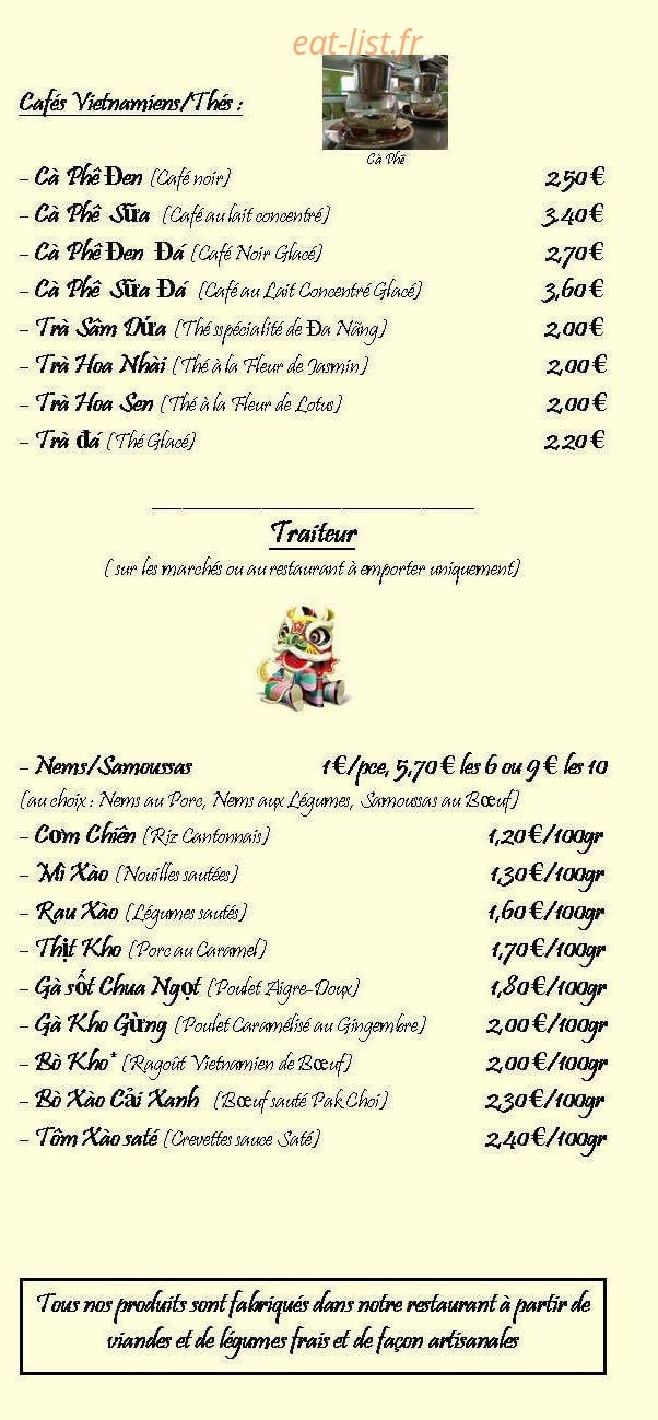 Chez Minh — carte page 4