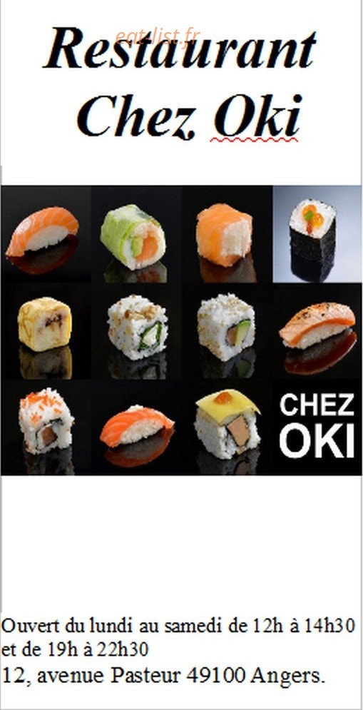 Chez Oki — carte page 1