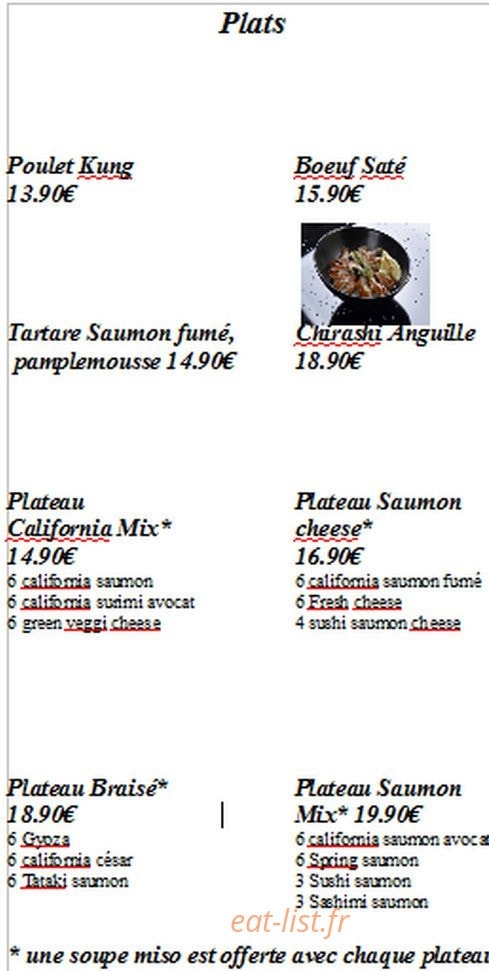 Chez Oki — carte page 3