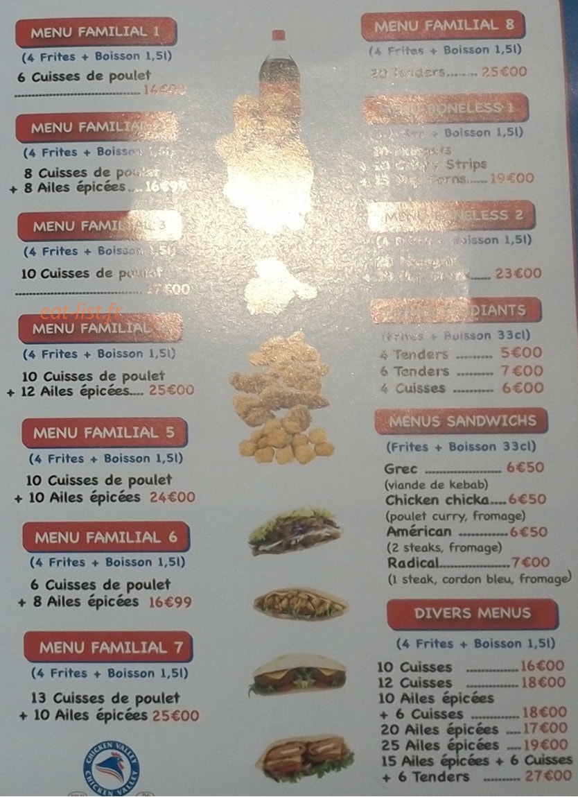 Chicken Valley — carte page 3