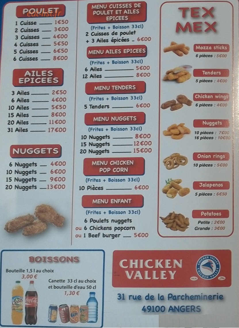 Chicken Valley — carte page 2