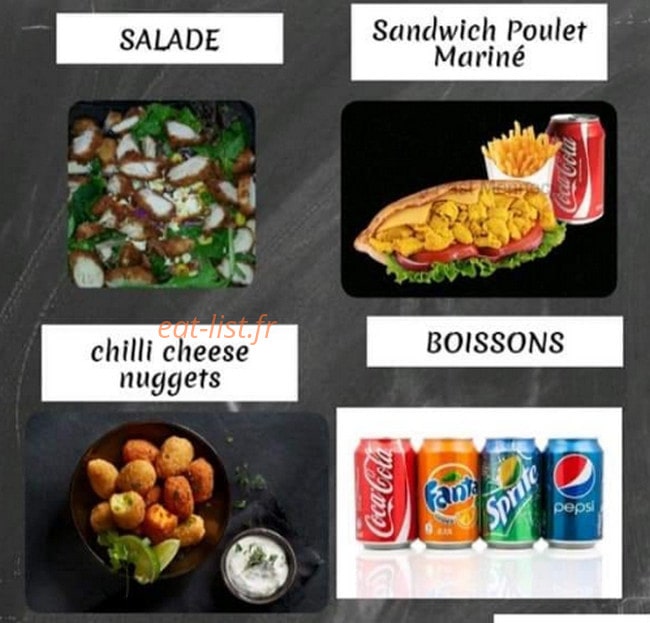 Chicken wrap — carte page 5