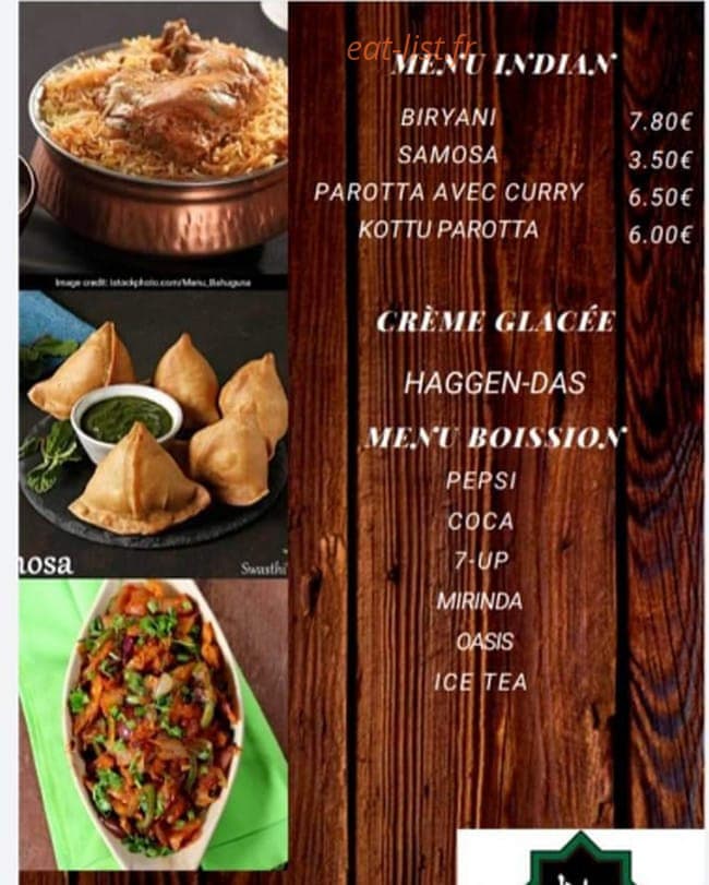 Chicken wrap — carte page 4