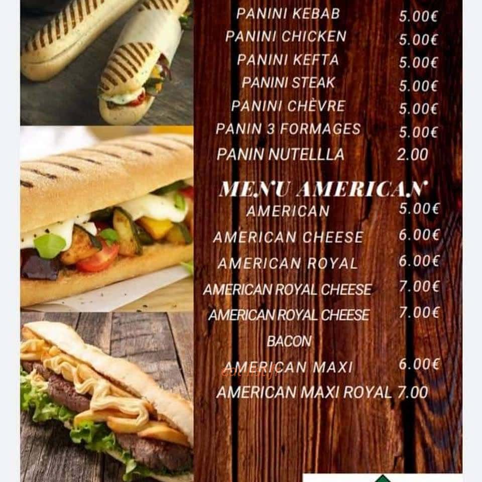 Chicken wrap — carte page 2