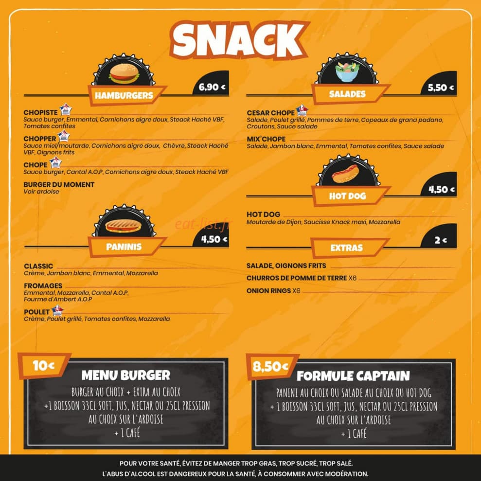 Chope et Compagnie — carte page 1