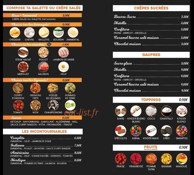 Corner Crêp' — carte page 2
