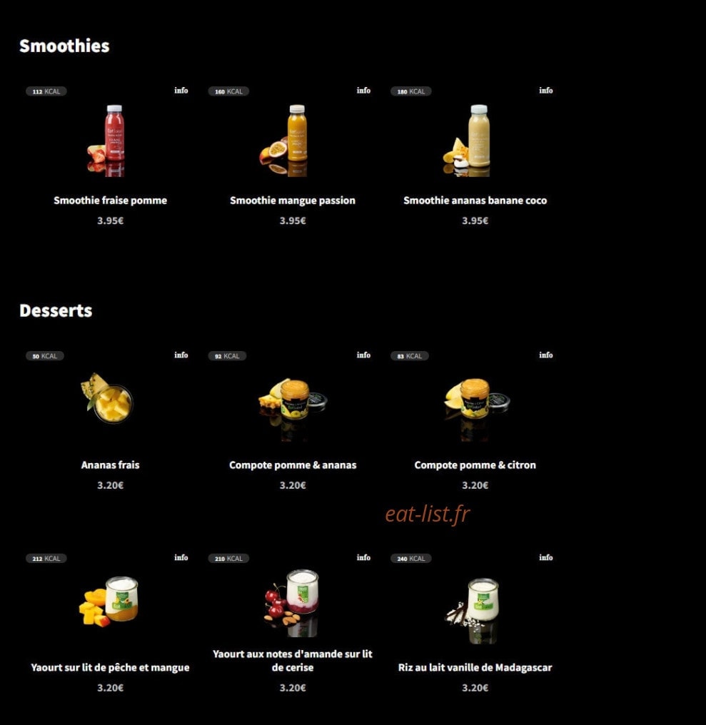 Eat Salad — carte page 10