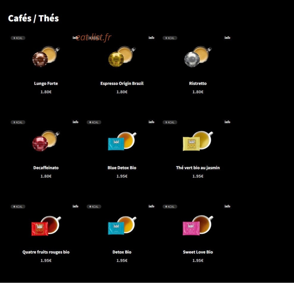 Eat Salad — carte page 16