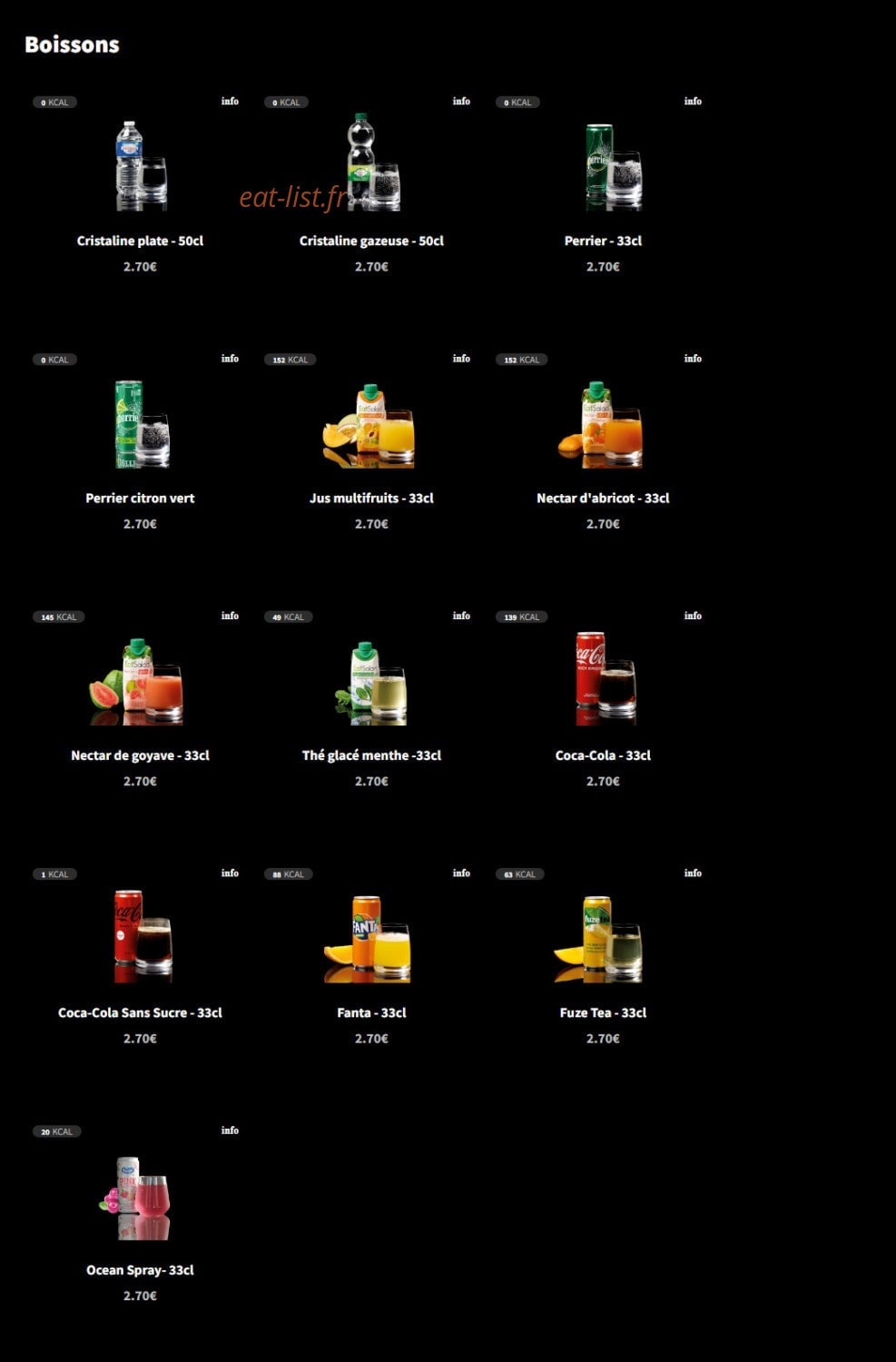 Eat Salad — carte page 8